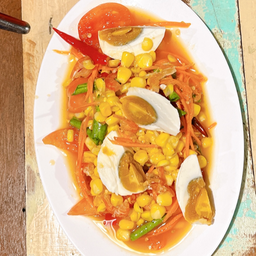 ตำข้าวโพดไข่เค็ม