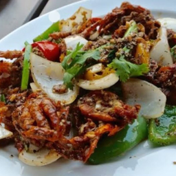 ปูนิ่มผัดพริกไทยดำ