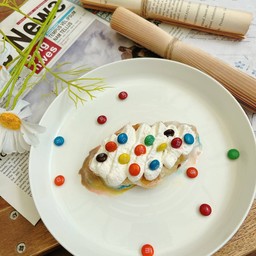 ครอฟเฟิล ครีมสด m&m