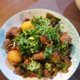 คั่วแห้งไก่