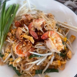 วุ้นเส้นผัดไทยกุ้งสด