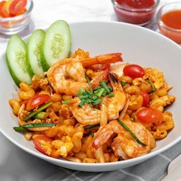 มักกะโรนีกุ้ง