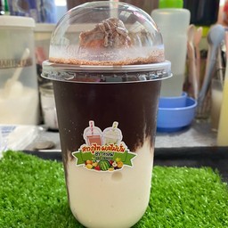 มะพร้าวปั่นนมสด-โกโก้
