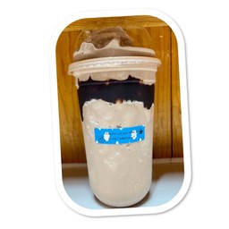 นมหมีปั่นโอวัลติน