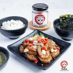 กุ้งดองโชยุ 250g ฟรี!! ข้าวญี่ปุ่น+น้ำจิ้มซีฟู้ด+สาหร่ายย่าง