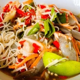 ตำซั่วกุ้งสด