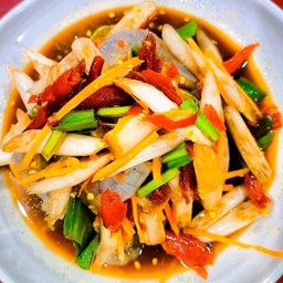 (เล็ก)ตำไหลบัวกุ้งสด