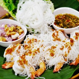 เมี่ยงกุ้งมัดหมี่