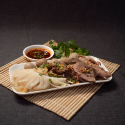ลวกจิ้มรวมหมูเนื้อ