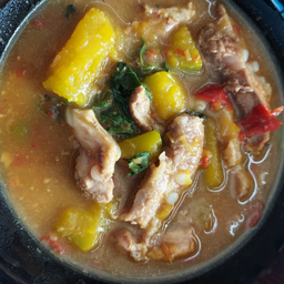 แกงอ่อมกระดูกอ่อนใส่ฟักทอง