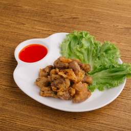 ไส้อ่อนทอดกระเทียม