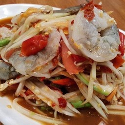 ตำปลาร้ากุ้งสด