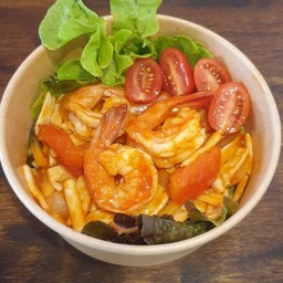 เส้นโอ๊ตคีโต มักกะโรนี ไก่