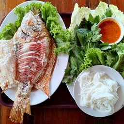 ปลาทับทิมเผา