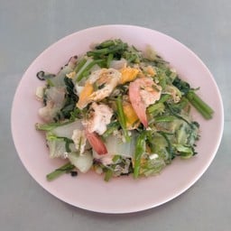 สุกี้แห้งกุ้ง