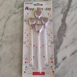 Metallic star candle