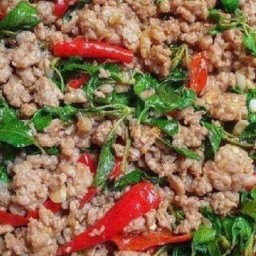 [กับข้าว] ผัดกะเพราหมูสับ