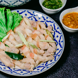 เมี่ยงหมูสามชั้นลวก