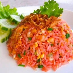 ข้าวผัดไก่ซอสแดง