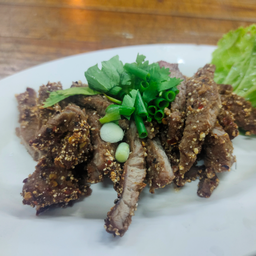 เนื้อคลุกฝุ่นย่าง