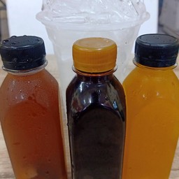 ชุดสดชื่น กระเจี๊ยบ เก๊กฮวย ลำไย+น้ำแข็ง