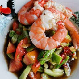 ตำแตงกุ้งสุก