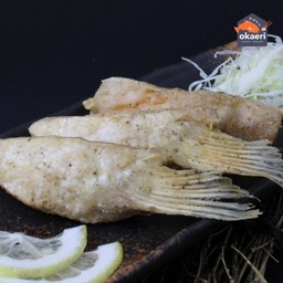 ครีบปลาแซลมอนทอดกรอบ