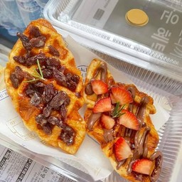วาฟเฟิลใส้ทะลัก&ปังปิ้ง