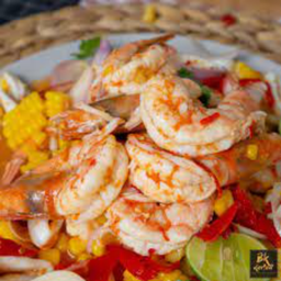 ยำนัวกุ้งลวก