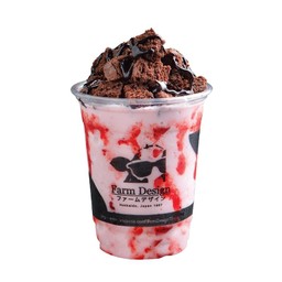 Strawberry Crazy Brownie