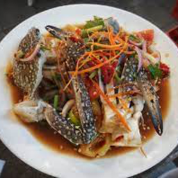 ยำนัวปูม้าสด