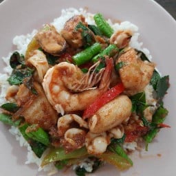 ครัวตัว อ ข้าวหมูทอดจิ้มแจ่ว ราชภัฏกำแพงเพชร