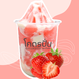สตรอว์เบอร์รี่สมูทตี้ปั่น