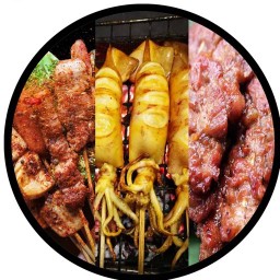 Treasure ปลาหมึกย่าง หมูปิ้ง หม่าล่า อาหารและเครื่องดื่ม ขามใหญ่