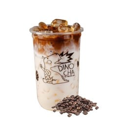 ชานมไข่มุกพ่นไฟ Dinocha สาขาตลาดโป่ง