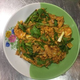 ราดข้าวห่อหมกแห้งหมู/ไก่/กุ้ง/ปลาหมึก