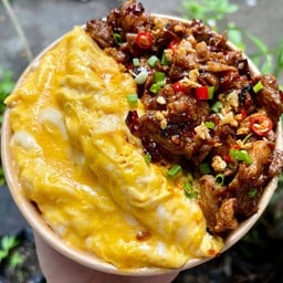 ข้าวเนื้อวากิวผัดหมาล่า