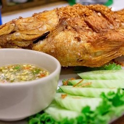 ปลาทับทิมทอดน้ำปลา