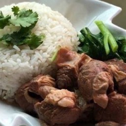 ข้าวหมูอบ [Rice+Roast Pork]