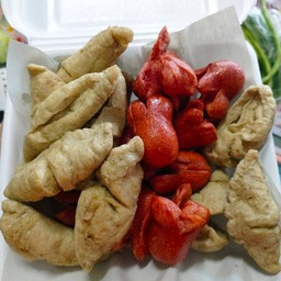 ปลาระเบิด+ไส้กรอกแดง