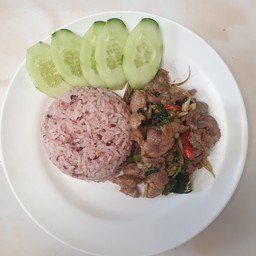 หมูจังโก้ราดข้าว