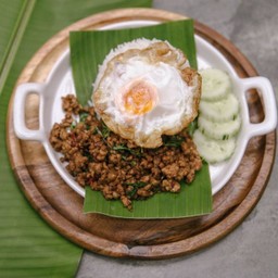 Stir Fried Basil With Rice - ข้าวกะเพรา