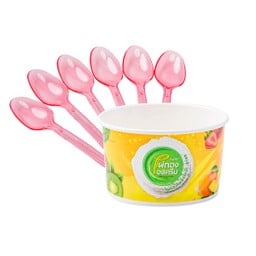 เซตถ้วยพร้อมช้อน 6 ใบ