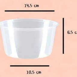 ถ้วยพลาสติก food grade ไซส์ 750 มิลลิเมตร