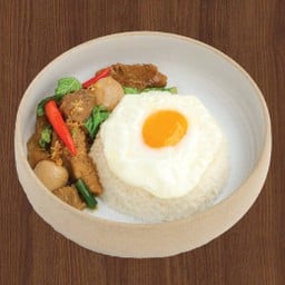 ข้าวกะเพราหมูตุ๋นรสเด็ด