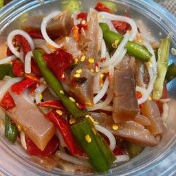 ตำข้าวเปียกหมึกกรอบ