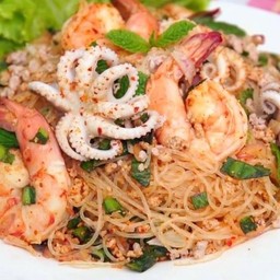 ลาบวุ้นเส้นหมูสับ