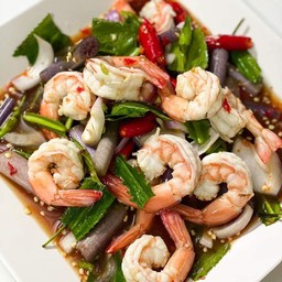 ยำกุ้งสุก