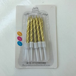 เทียนวันเกิดเมทัลลิคสีทอง