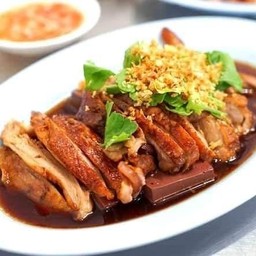 เป็ดรวมมิตร+บะหมี่แห้ง